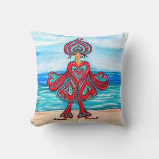 Coussin Où votre cœur sur votre manche !