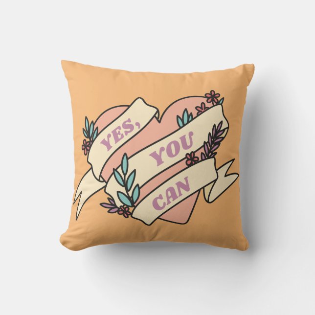 Coussin Oui Vous pouvez (Recto)