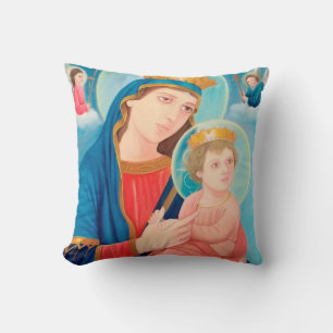 Coussin Our Lady of Perpetual Help Catholic