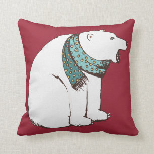 Coussin Ours blanc