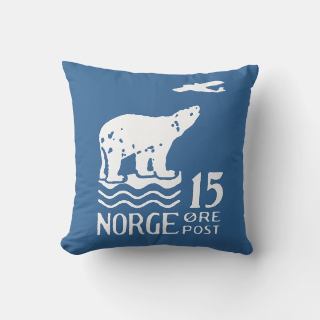 Coussin Ours blanc 1925 norvégien (Recto)