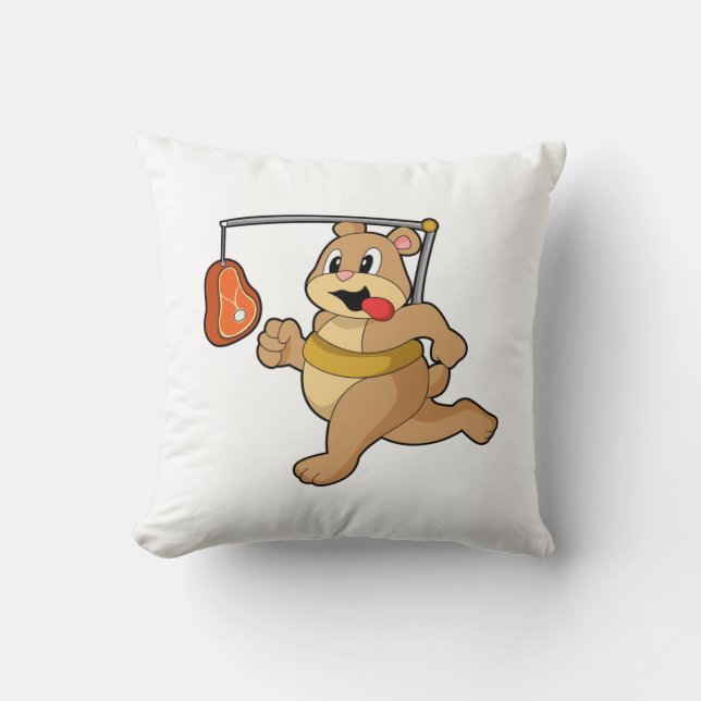 Coussin Ours comme coureur (Recto)