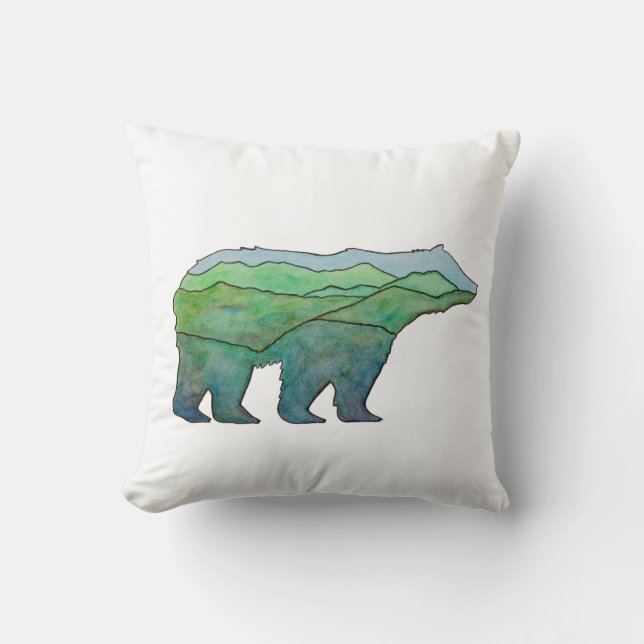 Coussin Ours de montagne (Recto)