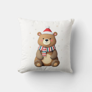 Coussin Ours de Noël