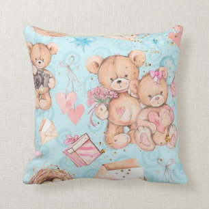 Coussin Ours en peluche