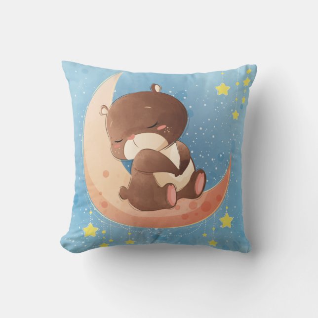 Coussin Ours endormi (Recto)