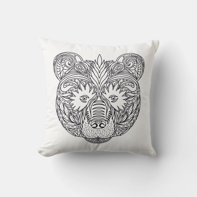 Coussin Ours inspiré (Recto)