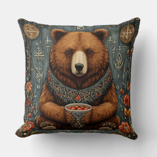 Coussin Ours majestueux