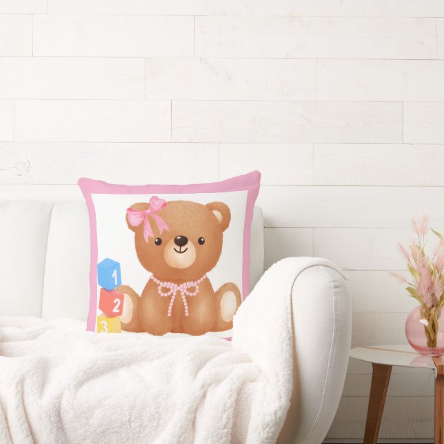 Coussin Ours mignon. (Canapé)