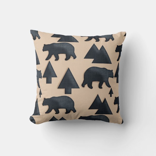 Coussin Ours noir de loge (Recto)