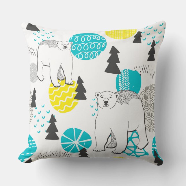 Coussin Ours polaire (Recto)