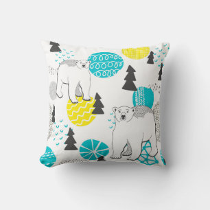 Coussin Ours polaire