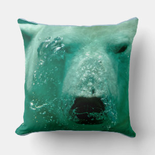 Coussin Ours Polaire Animal Arctique Nord Mignon Fantaisis