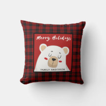 Ours polaire plaqué de buffle de Noël personnalisé