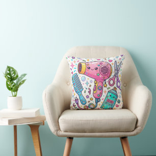 Coussin Outils de coiffeur mignons