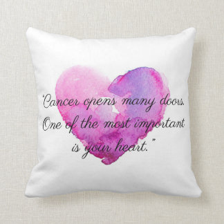 coussin ouvert pour le cancer du coeur