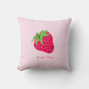 Coussin Ouvre-bouteille Rose Pailleté Fruité Strawberry