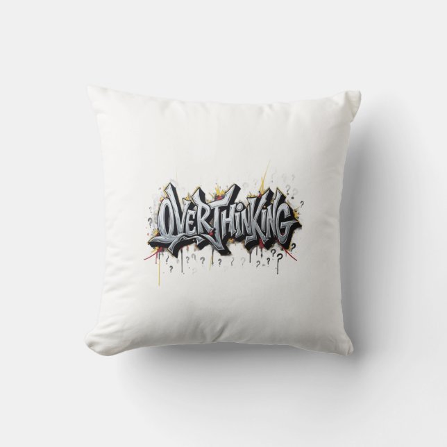 Coussin Overthinking Chaos (Recto)