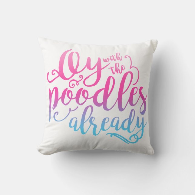 Coussin Oy avec de caniches le carreau déjà (Recto)