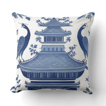 PAGODE BLEUE & OISEAUX