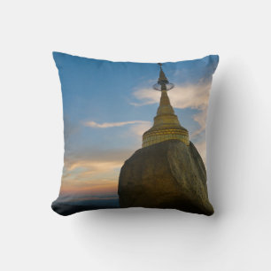 Coussin Pagode Kyaiktiyo au coucher du soleil