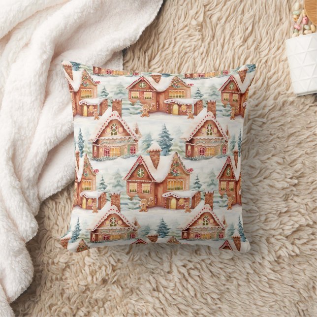 Coussin Pain d'épices Motif de Noël (Couverture)