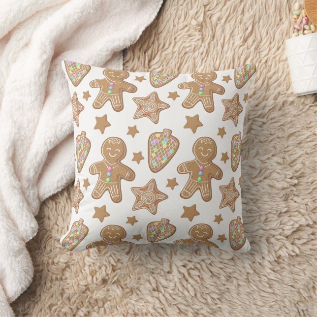 Coussin Pain d'épices Noël Motif de biscuits (Couverture)