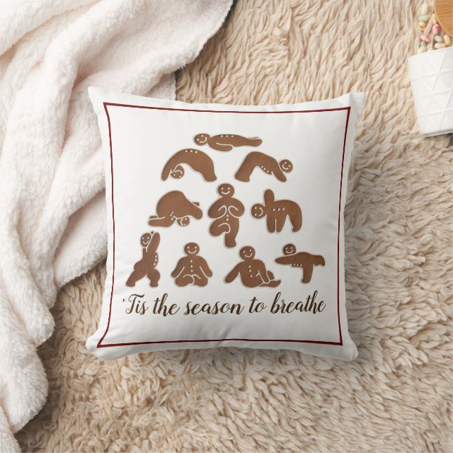 Coussin Pain d'épices Yoga Jeu d'oreiller (Couverture)