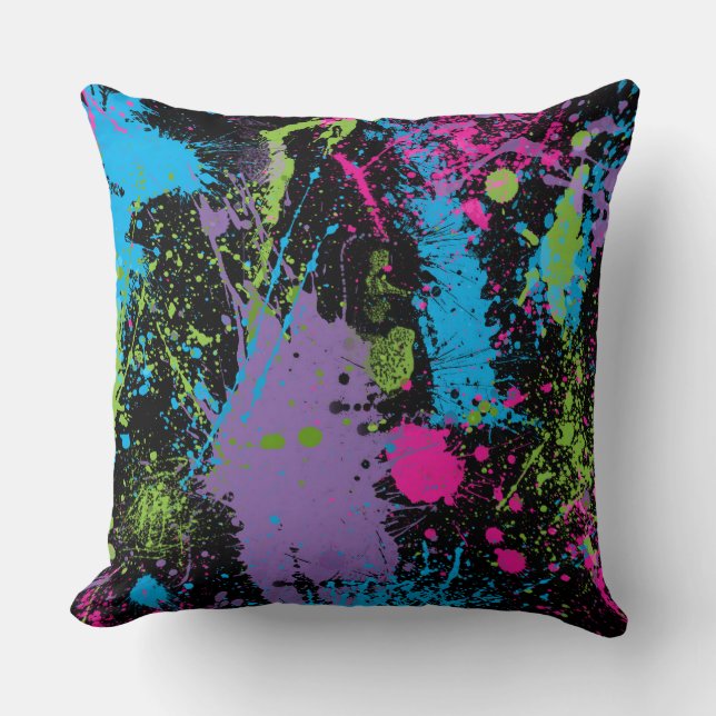 Coussin Paint Splatter (Recto)