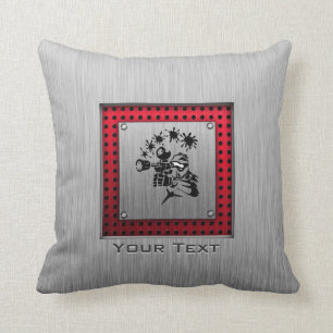 Coussin Paintball balayé de regard en métal