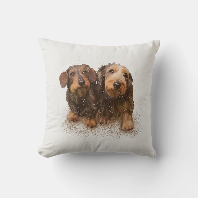 Coussin "Pair O’Doxical Puppies" (Recto)