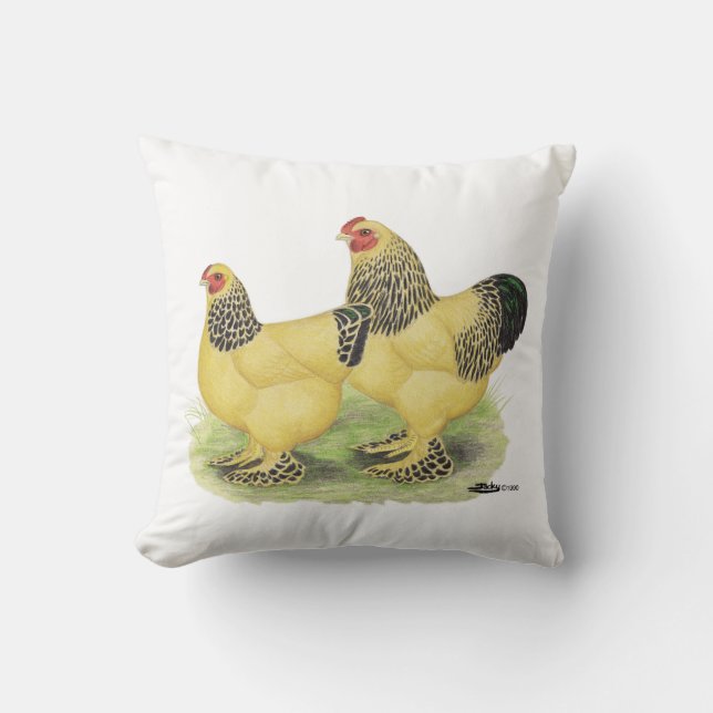 Coussin Paires de couleur chamois de Brahma (Recto)