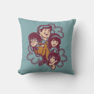 Coussin Paisely Flower Scooby-Doo et le Gang