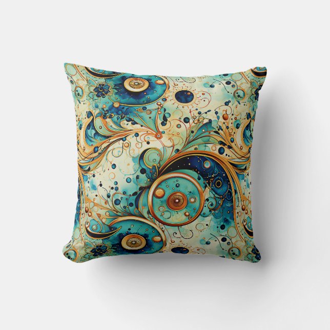 Coussin Paisley Steampunk Jeu d'oreiller (Recto)
