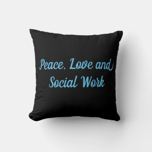 Coussin Paix, amour et travail social