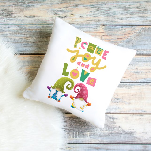 Coussin Paix Joie et Amour (Créateur téléchargé)