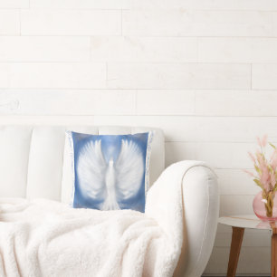 Coussin Paix Noël Fêtes Nouvel An Dove Carte Plat