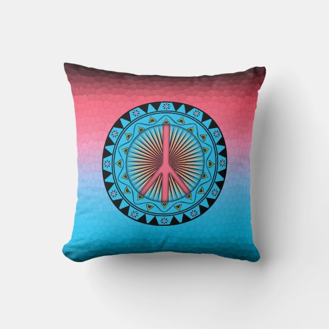 Coussin Paix ~ Soleil (Recto)