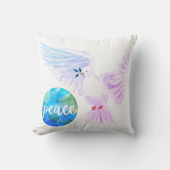 Coussin Paix sur Terre (Recto)