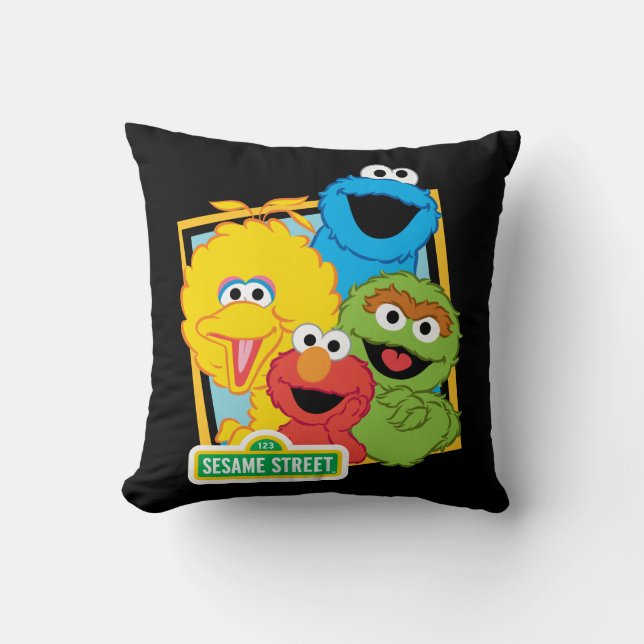 Coussin Pal de rue Sésame (Recto)