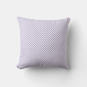 Coussin Pale Mauve et White Diagonal Carré Motif