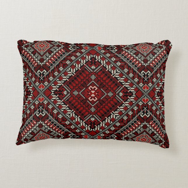 Coussin palestinien de Boho - Tatreez de Bohême (Dos)