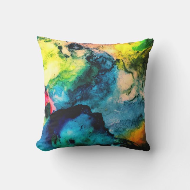 Coussin Palette Abstrait (Recto)