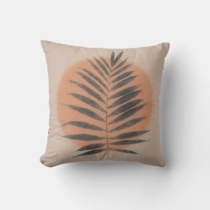 Coussin Palm Frond Noir