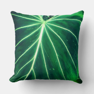 Coussin Palm Leaf, feuillage tropical, forêt tropicale