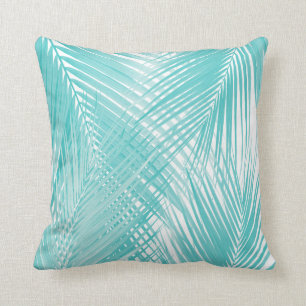 Coussin Palm Turquoise douce Feuilles Dream Cali Été 3