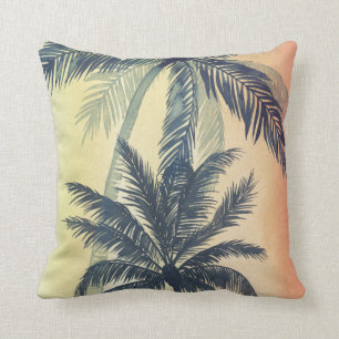 Coussin Palmettes tropicales