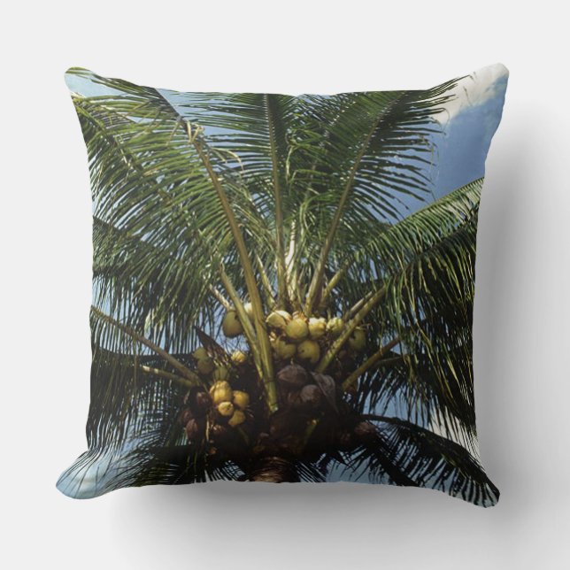 Coussin Palmier à coco (Recto)