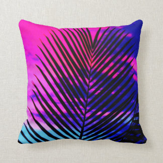 Coussin Palmier de coucher du soleil