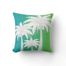 Palmier Feuille Été Vert Blanc Jardin Tropical